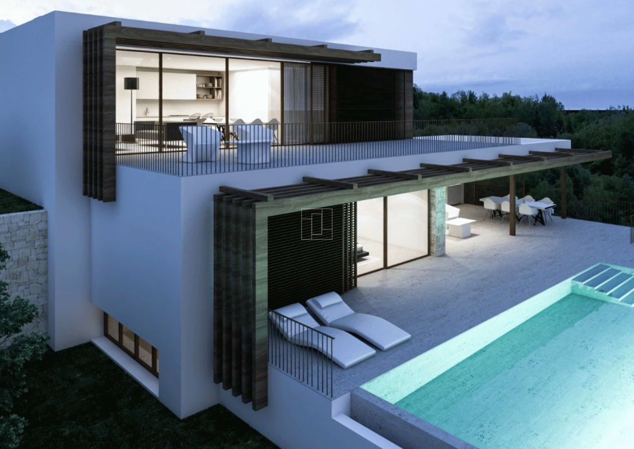 Villa under construction in Benissa Costa  with sea views