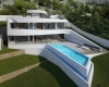 Off plan project innovating sea view villa in Altea 