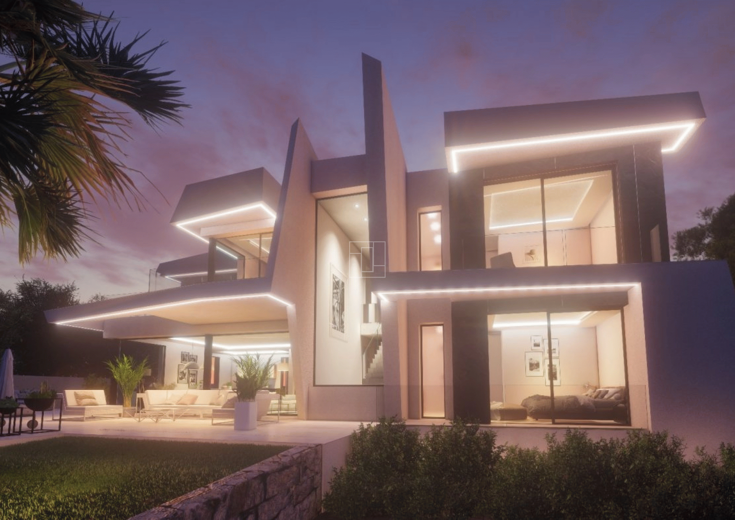 Off plan project designer villa with panoramic sea view in Calpe 