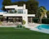 Off plan building project modern villa with sea views in Benissa Costa