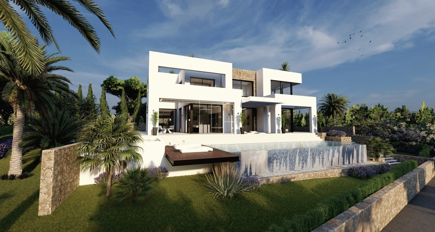 Luxury designer 5 bed villa with sea views in Benissa