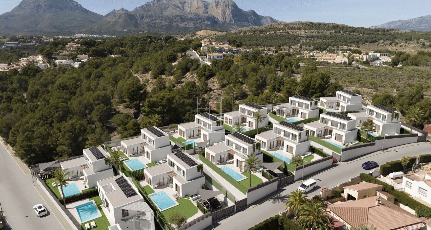 Sustainable Mediterranean villa with sea and mountain views in Alfaz del Pí AP
